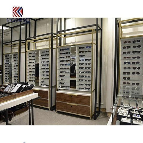 Kiskereskedelmi optikai tároló bútor design szekrény kijelző