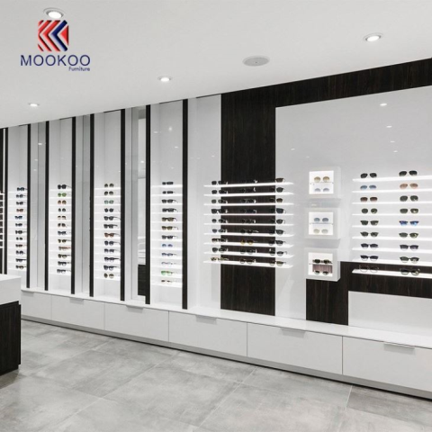 Modern Clear Vision szemüvegszekrények, fali kioszk-áruház belső dekorációs kirakat