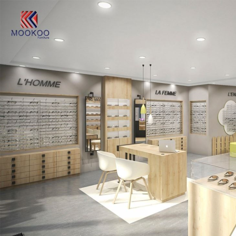 Kiskereskedelmi shop napszemüveg store belsőépítészeti szekrény showcase