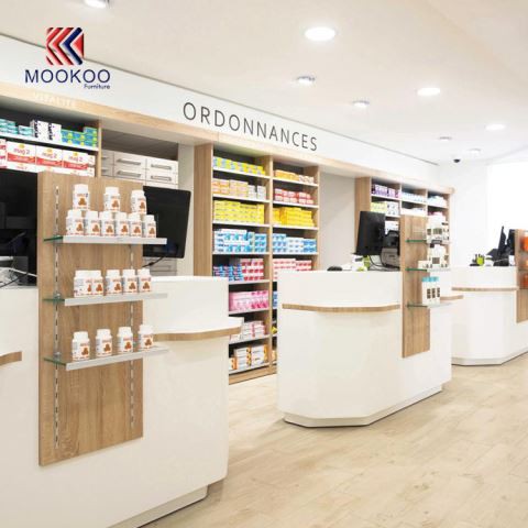 A Farmacia üzlet gyógyszertár vitrine