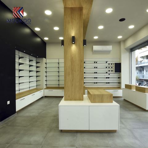 Gyógyszertár bútor belsőépítészet